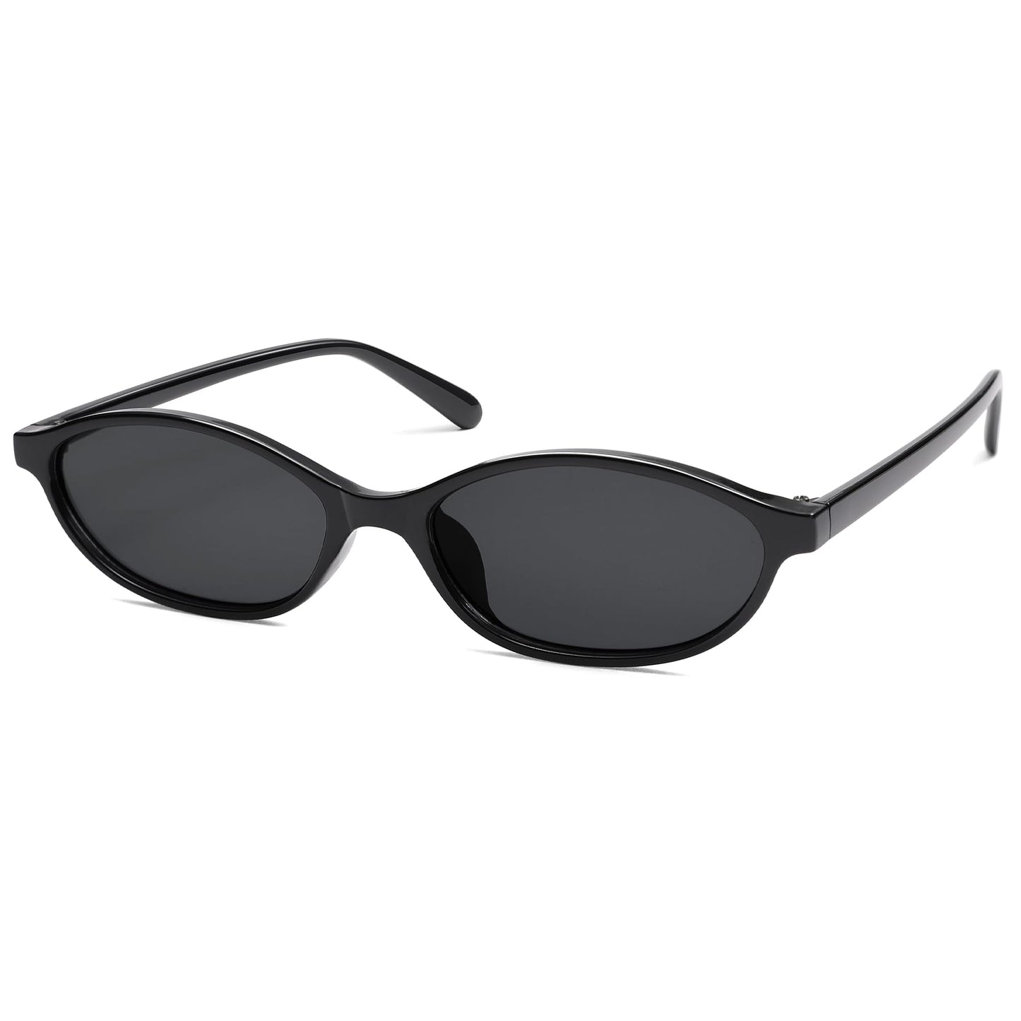 Retro Oval Cat Eye Sunglasses for Women Y2k Trendy Narrow Sunnies Designer Sun Glasses AR82253